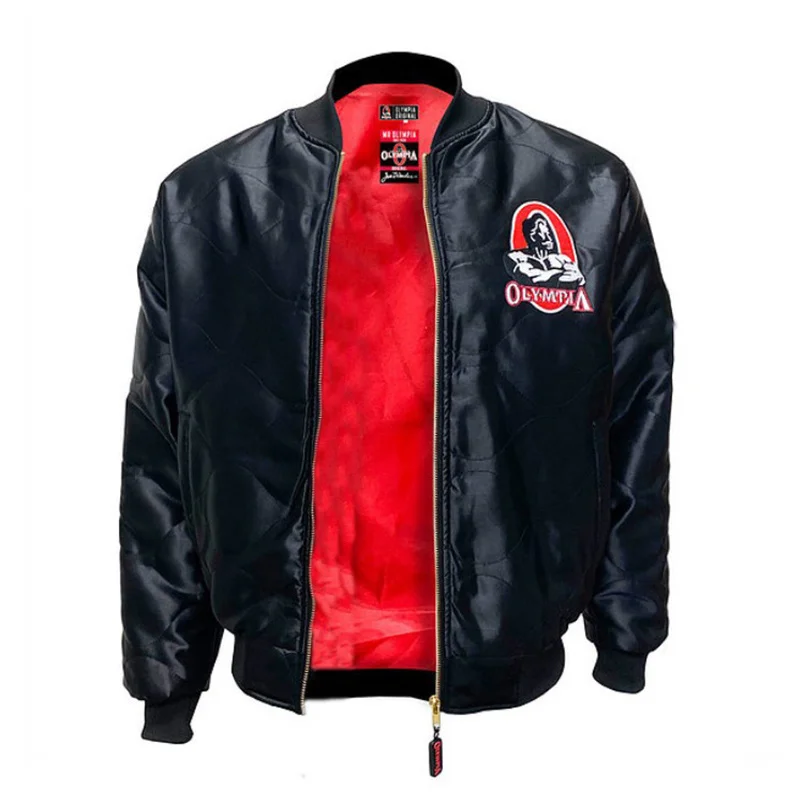 

OLYMPIA Mens zipper Jacket Winter Fasion Casual male yms fitness Bodybuildin Jacket Sweatsirt sportswear Brand top coat