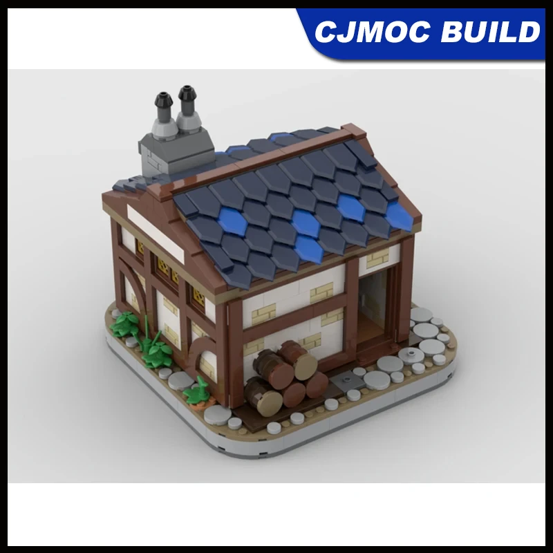 Модель пивоварни средневекового замка строительные блоки MOC сборные кирпичи