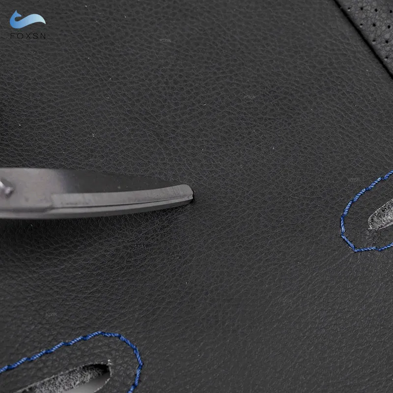 Внутреннее рулевое колесо автомобиля кожаный чехол из микрофибры отделка для