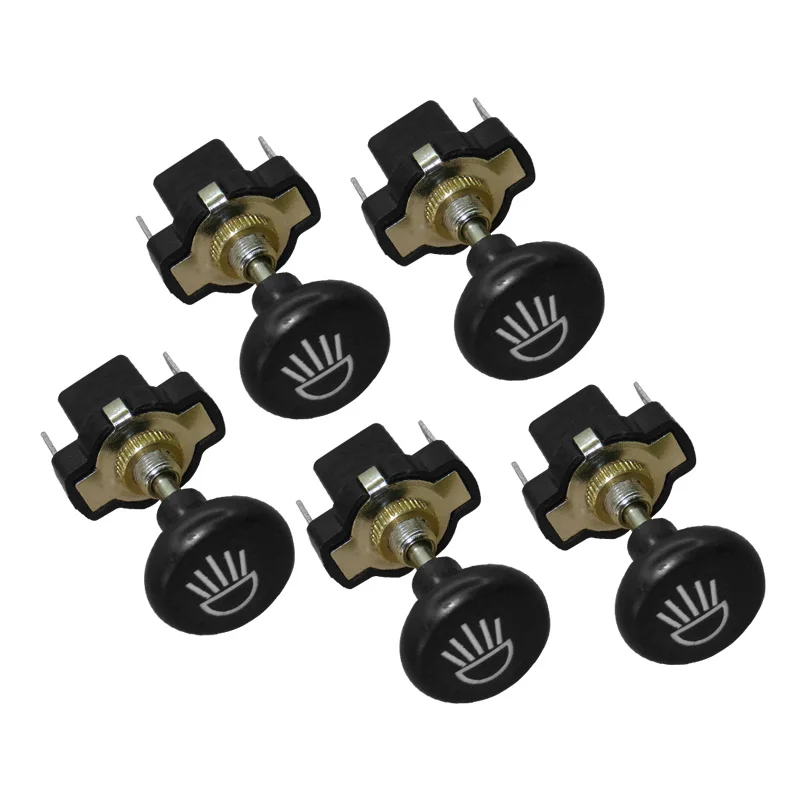 12V 5Pcs Headlight Push Pull Light Switch Accessories Fit fo