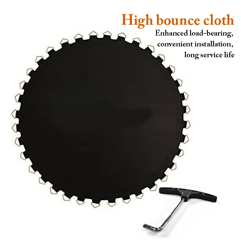 Round Trampoline Replacement Mat 6-12 Ft Trampoline Mat Uv Resistant Safety Jumping Mat With Metal Eyelets Trampoline Parts