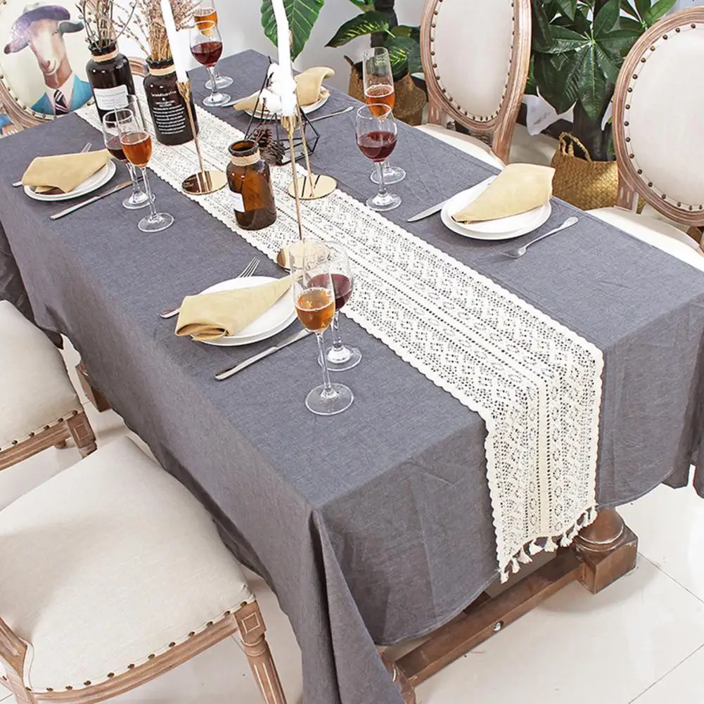 

Table Runner Nordic Style Bohemian Table Runner Cotton Elegant Wedding Party Table Linens for Household Textile