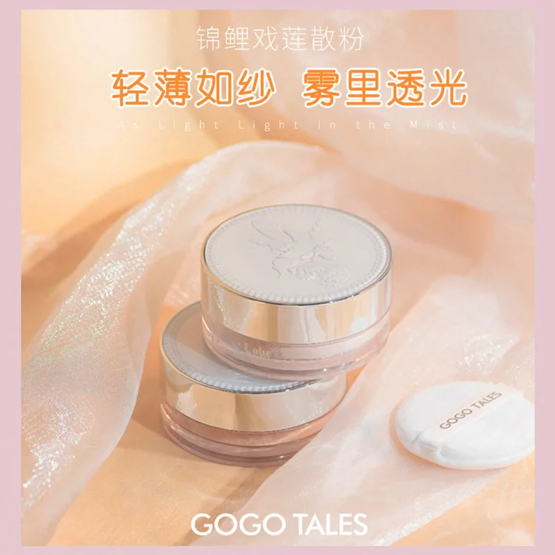 

3 Colors Loose Powder Transparent Finishing Powder Waterproof Oil Control Cosmetic for Face Finish Setting Makeup with Puff