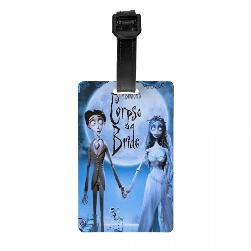 

Tim Burton Corpse Bride Luggage Tag for Suitcases Funny Halloween Horror Scary Movie Baggage Tags Privacy Cover ID Label