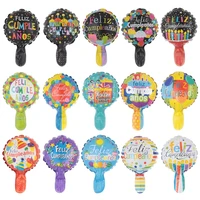 10pcs 6inch spanish words happy birthday foil balloons for birthday party decorations baby shower decors mini size air globos