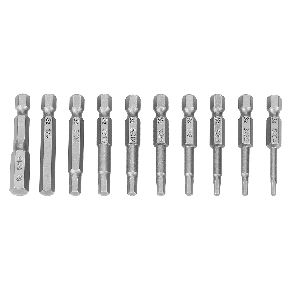 

10Pcs Hex Socket Magnetic Hand Batch Head Screwdriver Screw Tool for Electric Drill Screwdriver