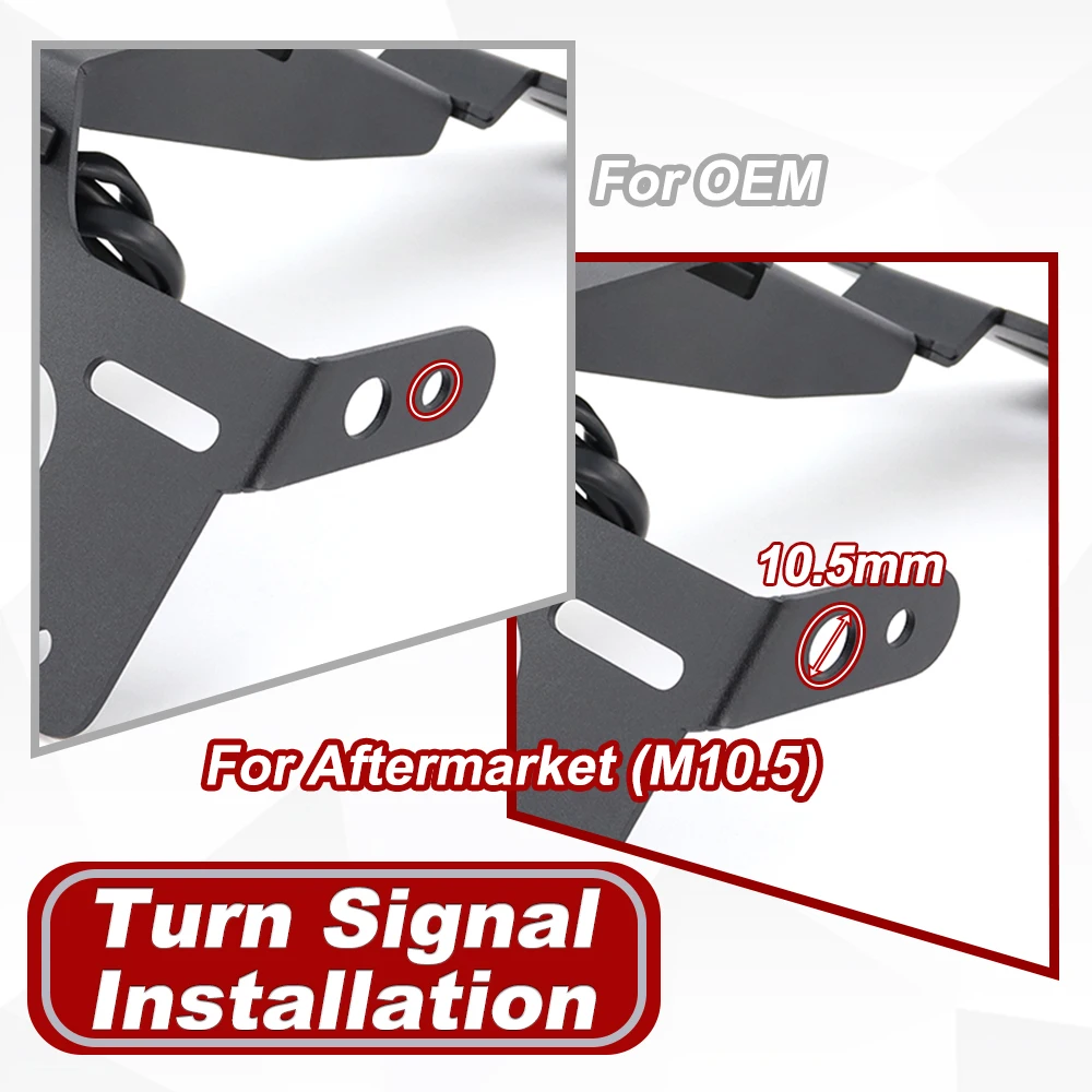 Фото НОВЫЙ Светодиодный держатель номерного знака (Tail Tidy Fender Eliminator) для мотоциклов Triumph Tiger 660 Sport и Sport 800 2025-2026 №4