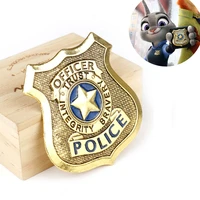 new judy with the same brooch badge anime movie animal city rabbit police pin jewelry alloy brooch gift cos clothing accessories