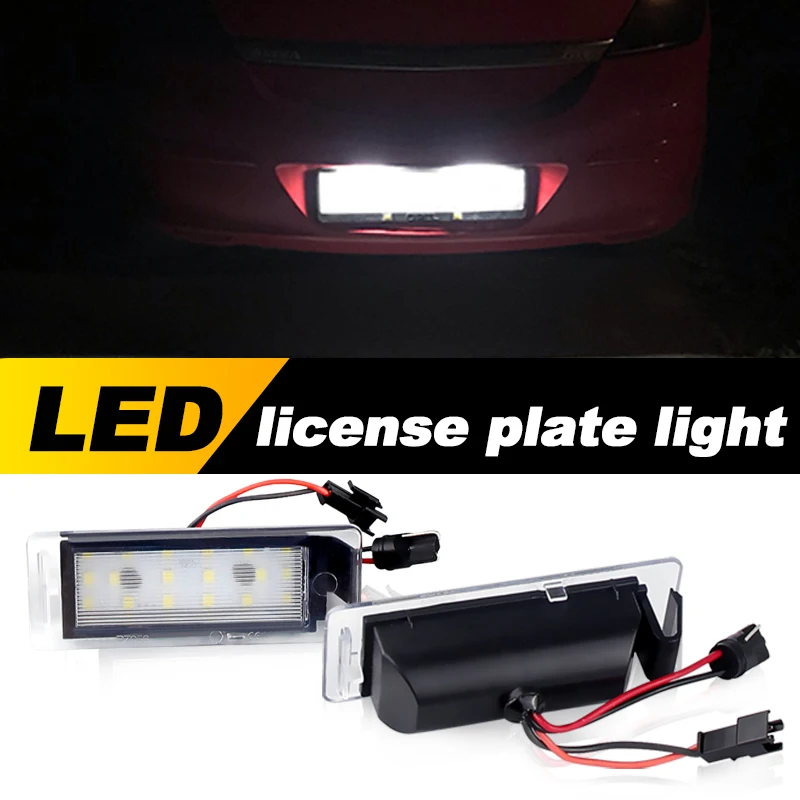 

2 шт. лампа освещения номерного знака 18SMD подходит для Cadillac Chevrolet Buick 22854057 13502178 13502179 GM 13502178 GM 13502179 1224032