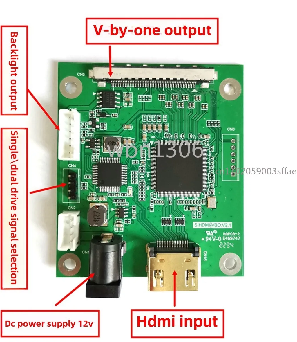 Фото Плата-адаптер HDMI/DP для V-by-One/EDP/VBO 4K поддерживает 4K60HZ/мультисовместимость с разными разрешениями. №1