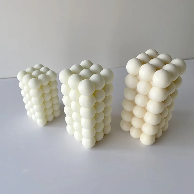 6-слойная силиконовая форма для свечей с пузырьковым кубиком гипсовая