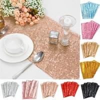 goldsilver glitter sequin table runners cover 12x108 sparkly tablecloth for wedding christmas home party decoration