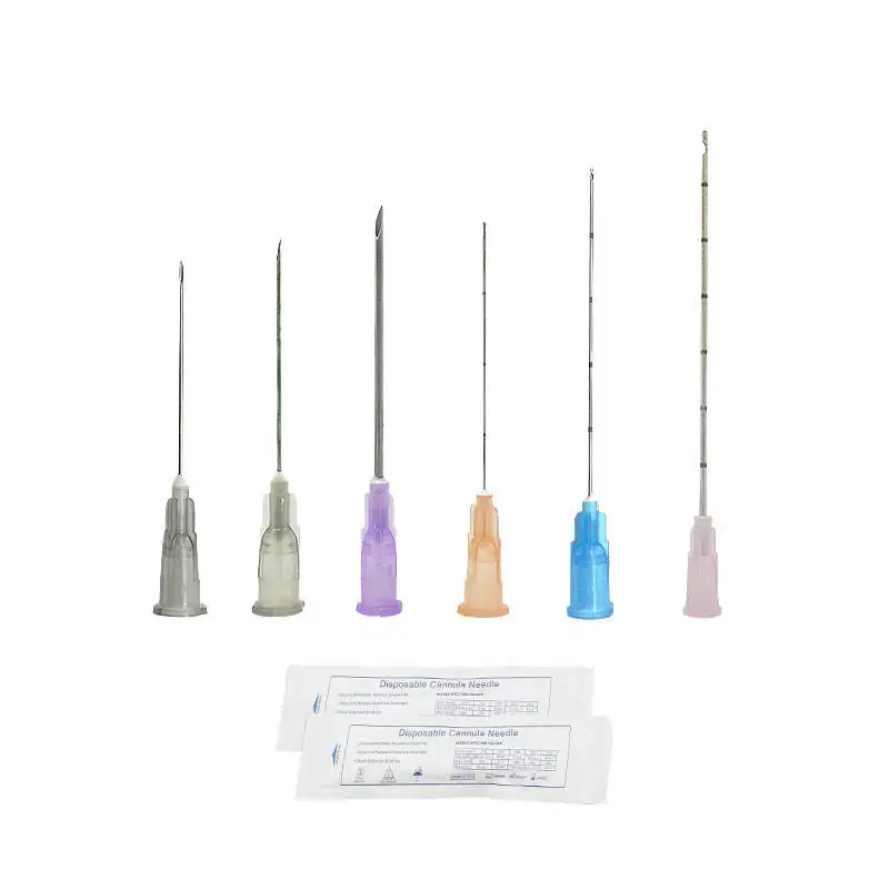 Blunt Needles Cannula For Filler Injection 18G 21G 22G 23G 25G 27G 30G Blunt Fine Micro Body Piercing Needles Cannula