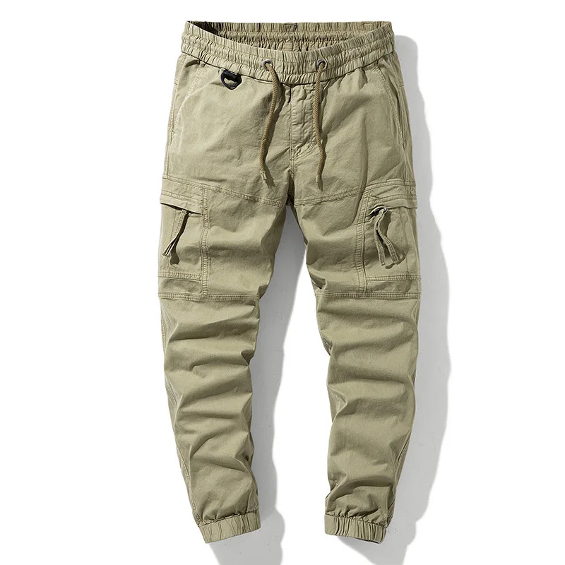 

Casual Fashion Men Jeans Pants Loose Fit Multi Pockets Designer Cargo Pants Men Overalls Hip Hop Joggers Slack Bottom Trousers