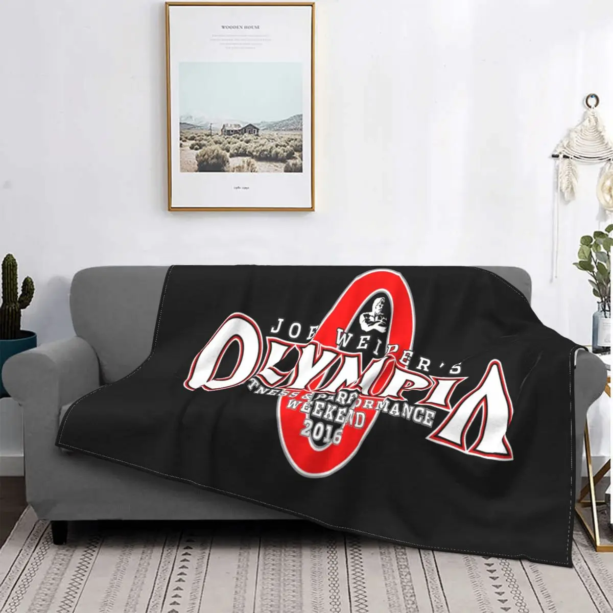 Mr Olympia Bodybuilding Fitness-2016 Ультрамягкое одеяло из микрофлиса