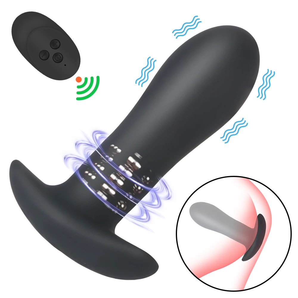 

Дистанционное управление секс-игрушки для мужчин/женщин Анальная пробка Стимулятор точки G фаллоимитатор вибратор массаж простаты 5 скоростей Вибрационный Анальная пробка