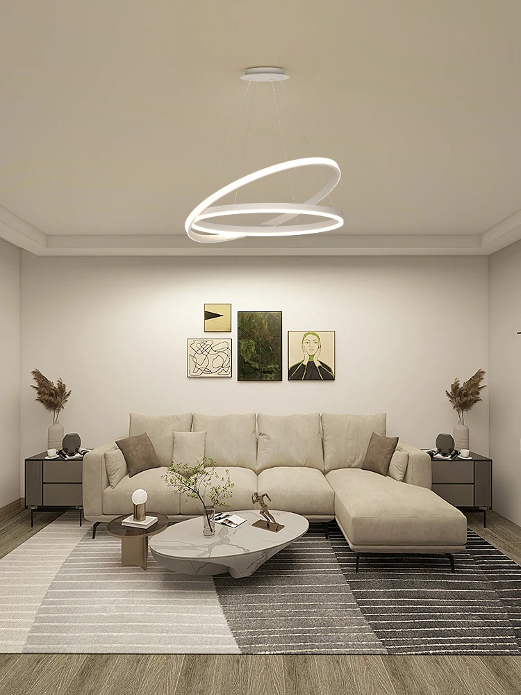 

Modern LED Ceiling Chandeliers Hall Main Ring Pendant Lamp Dining Room Living Room Bedroom Hanging Light Decor Lustre Fixtures