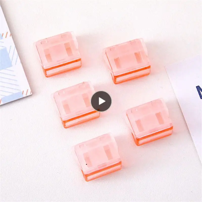 

Storage Folder Multicolor Plastic Paper Clips Multi-purpose Durable New Notes Letter Paper Clip 1/ Purple Binder Clips Reusable