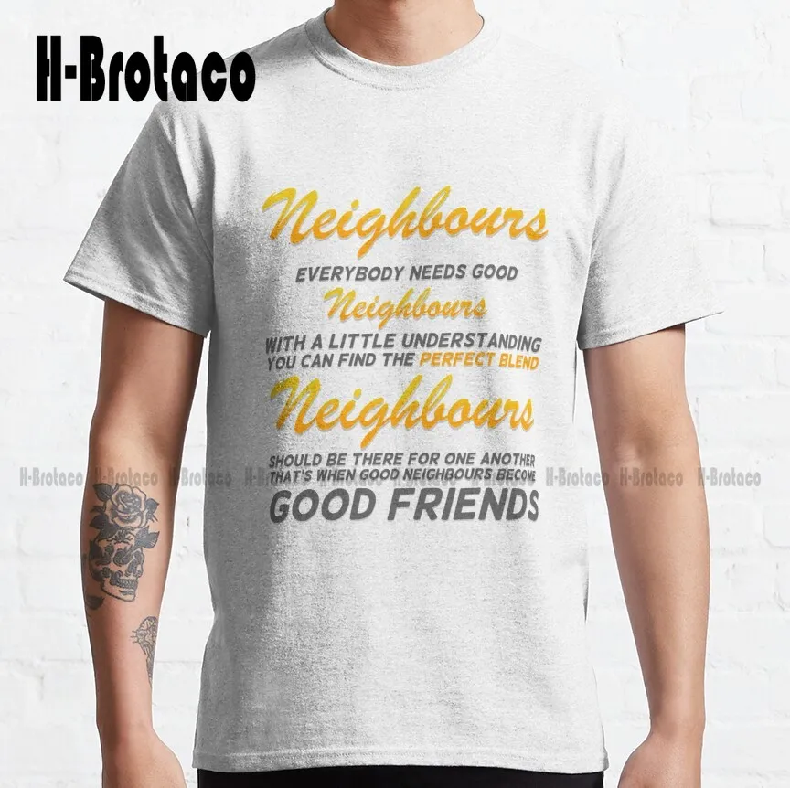 

Lyric Sheet Design With Grey Text [Neighbs] Classic T-Shirt Muscle Shirt Custom Aldult Teen Unisex Digital Printing Tee Shirts