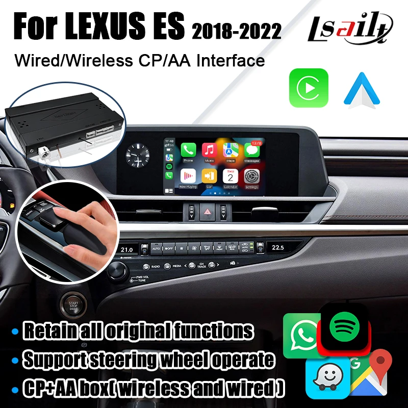 

Интерфейсная коробка Lsailt CP AA для Lexus ES300h ES350 ES200 ES250 с, быстрое соединение, GPS-навигация