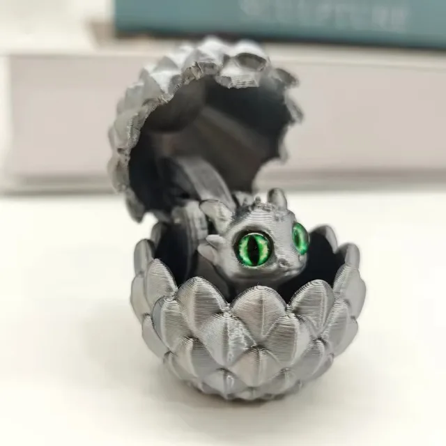 

Мини-дракон и яйцо с 3D-печатью