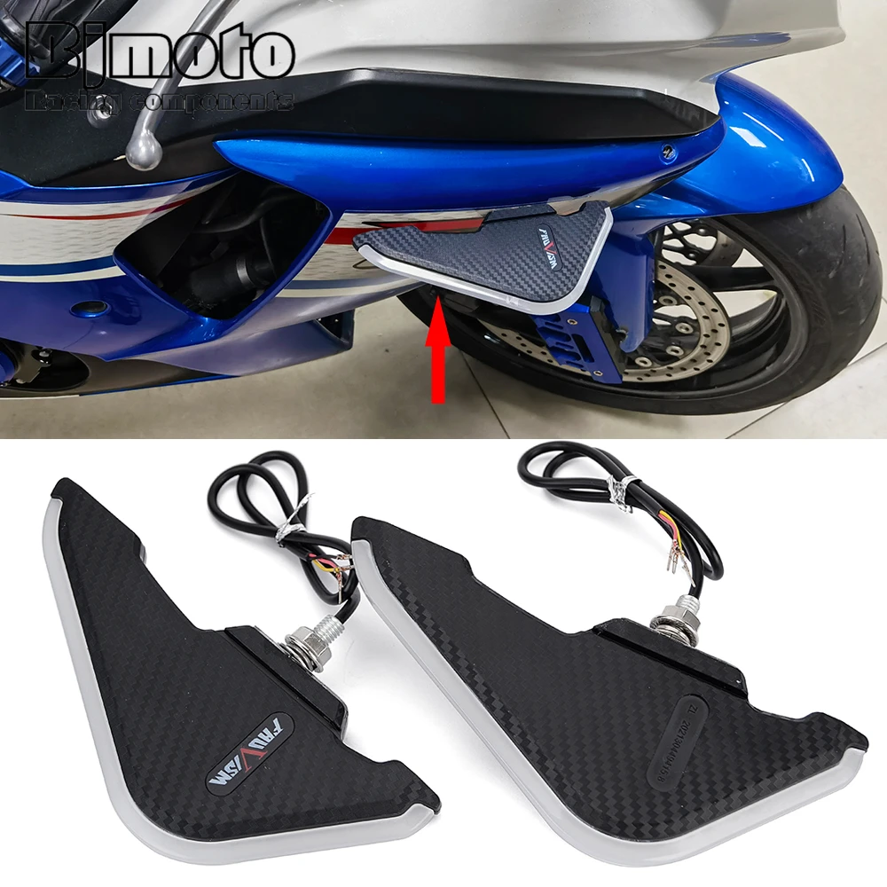 

Motorcycle Fairing Turn Signal Decorative Dynamic Wing Kit For Aprilia RSV4 BMW S1000RR HP4 For KTM RC8 RC390 RC125