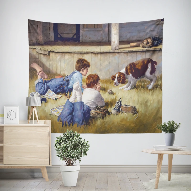 Домашние украшения животные ландшафтный стиль комнатный декор настенный