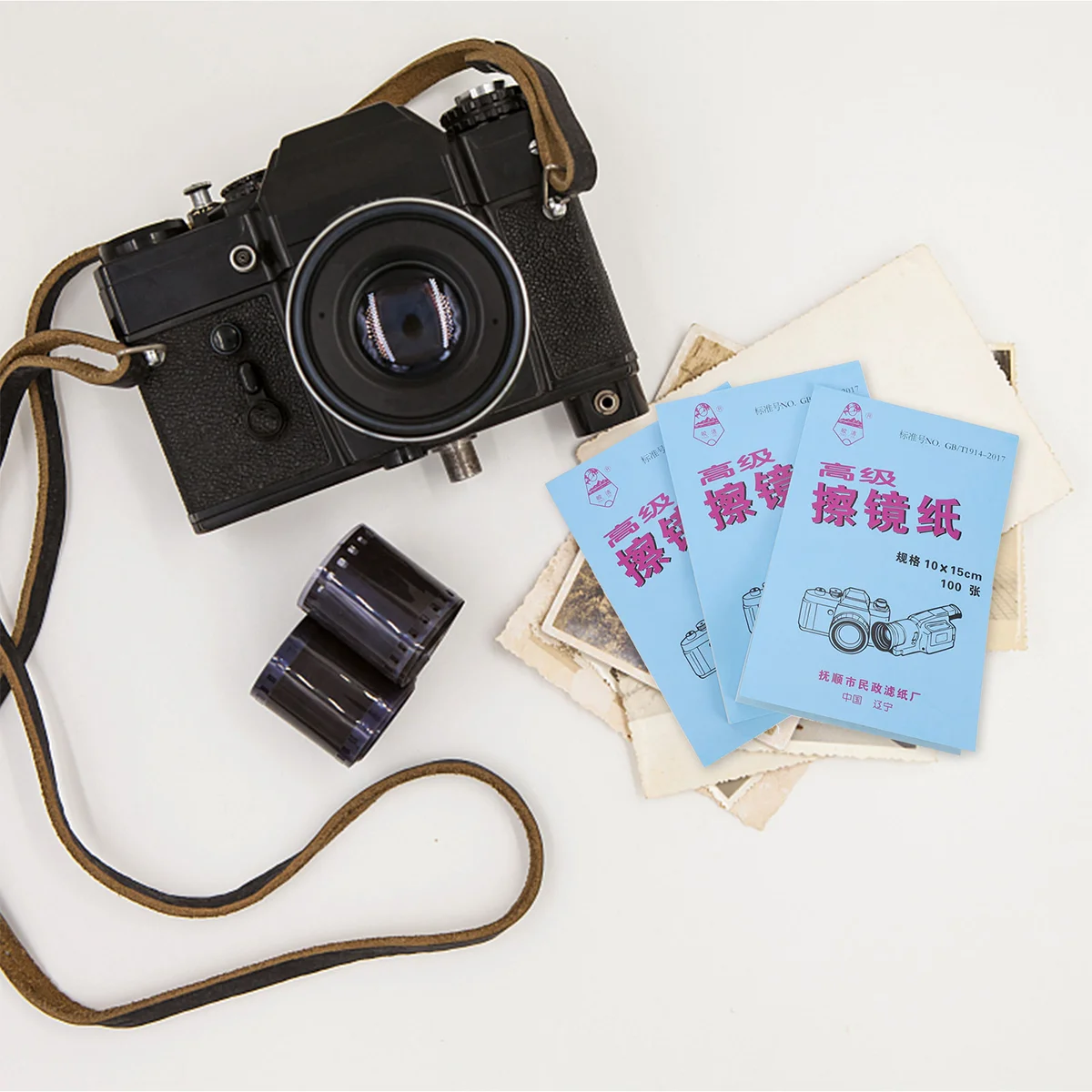 

400 Sheets Lens Paper Paper Safe Good Light Durable Lens Cleaner Cleaning Paper Camera Paper for Lens