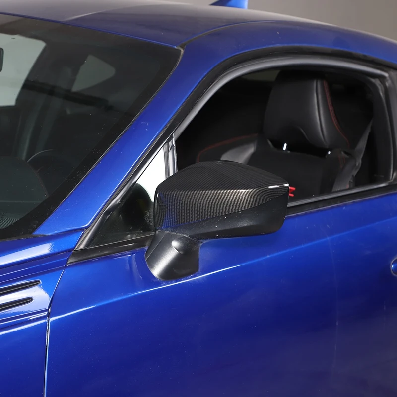 Чехол для автомобильного зеркала заднего вида из углеродного волокна ABS Подходит