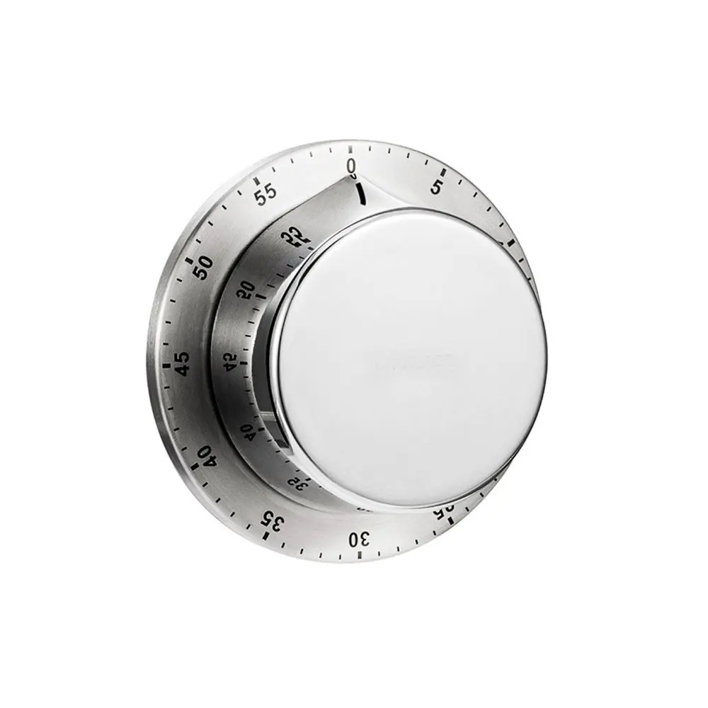 

Stainless Steel Kitchen Timer with Magnetic Base Mechanical Cooking Timer Baking Frying Countdown Reminder Cooking Tools
