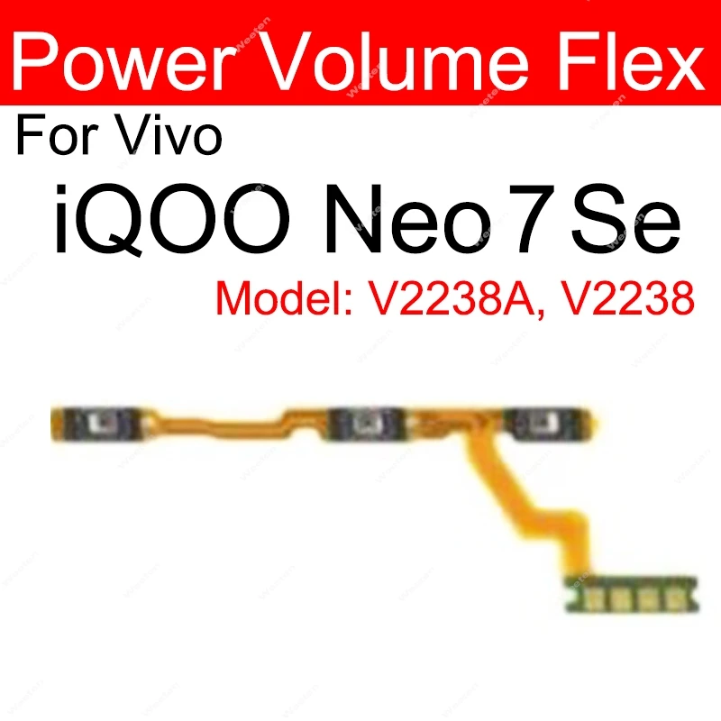 Для Vivo IQOO Neo 6 6Se Neo7 7Se Neo 8, громкость питания, гибкое включение, выключение, громкость, боковая кнопка, детали гибкого кабеля (art.: 3920ccfa41480) - 3920ccfa41480