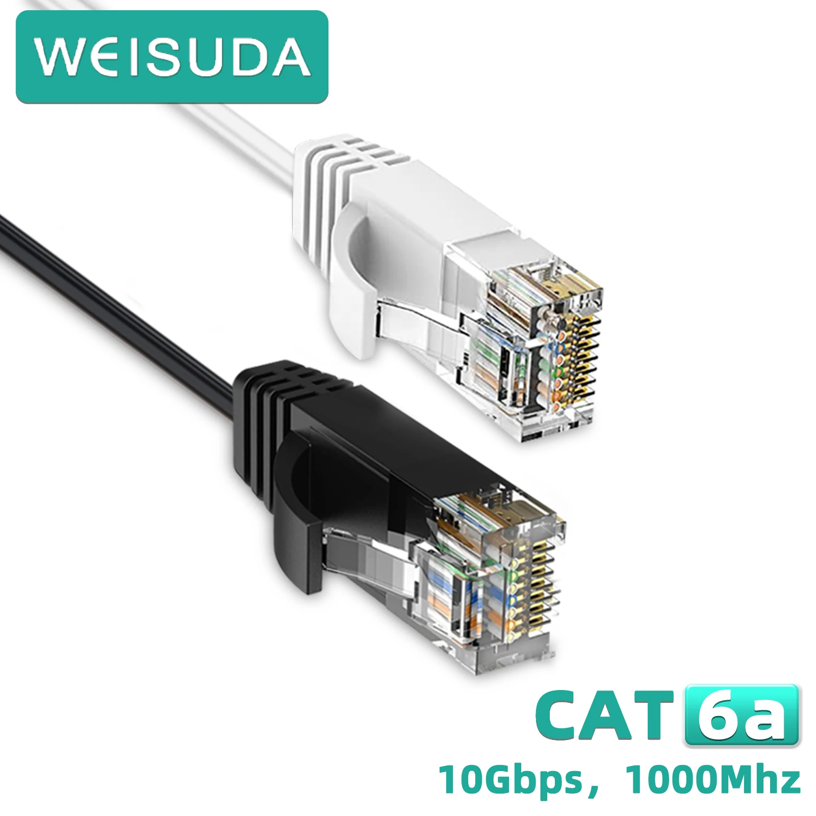 Фото CAT6a Ethernet-кабель ugreen 10 Гбит/с/600 МГц экранированный сетевой кабель RJ45 для игр/ПК/PS5/Xbox/CCTV 100% чистая медь №1