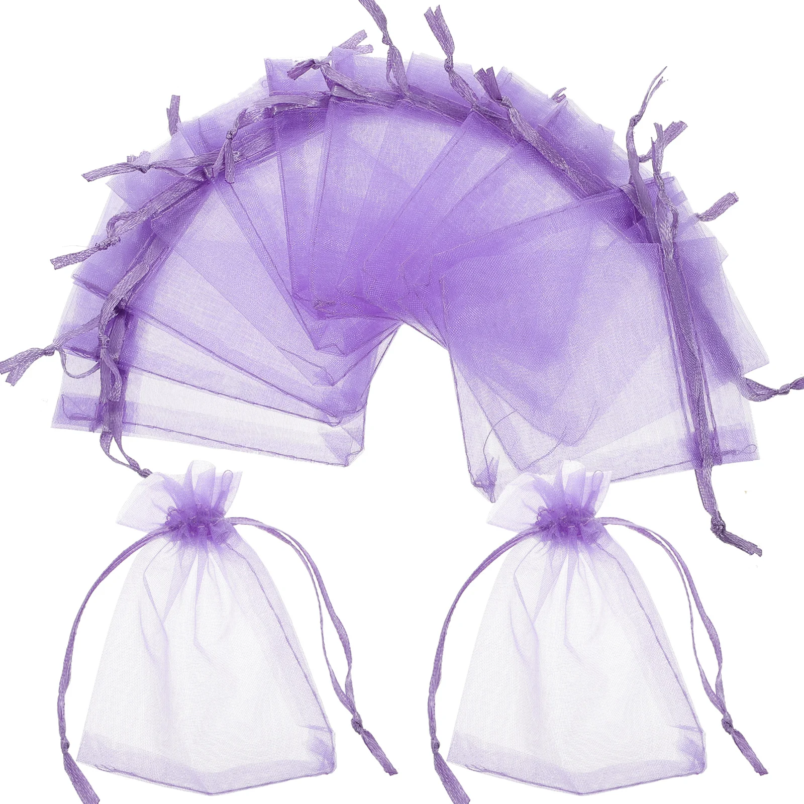 

50pcs Organza Drawstring Bags Wedding Party Favor Bags Portable Gift Bags