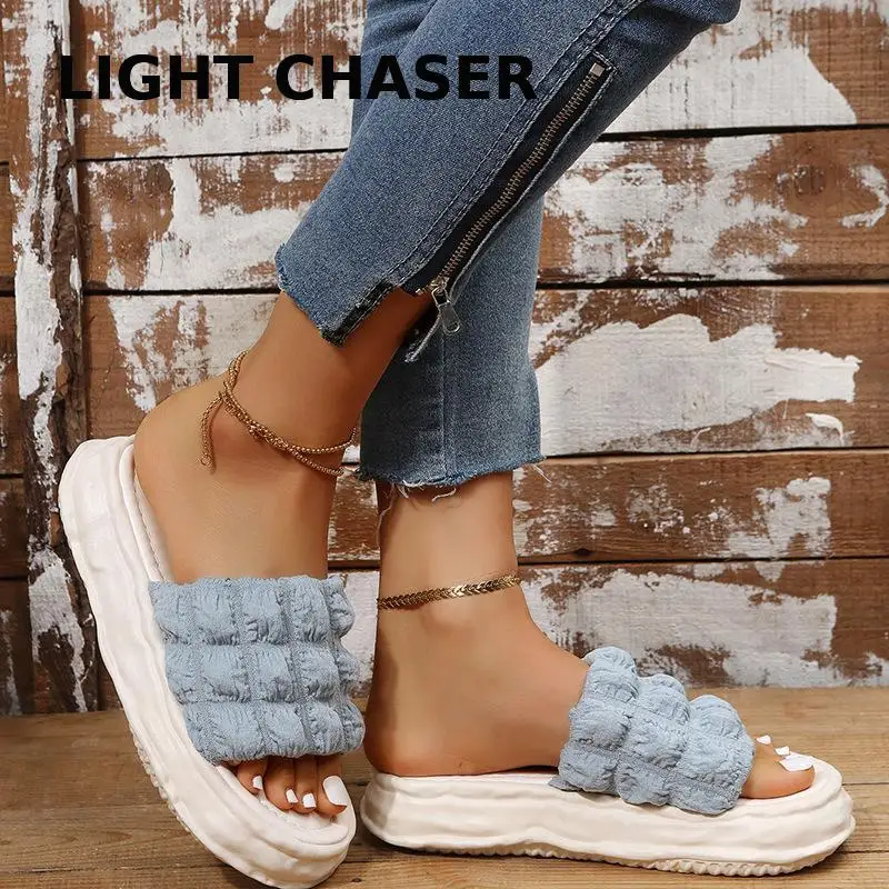 2022 Fashion Women's Slippers Female Platform Street Summer Outdoor Shoes Punk Beach Wedges Women Sandals Sandalias De Mujer