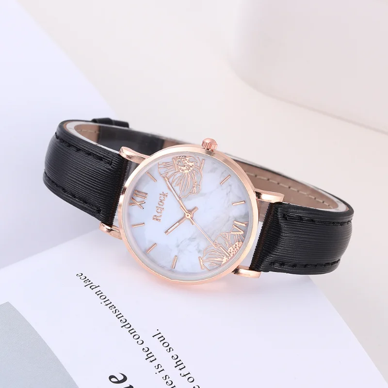 

Кожаный ремешок, простые повседневные женские наручные часы, бриллиантовый ремешок, Индивидуальные Женские кварцевые часы с бабочкой