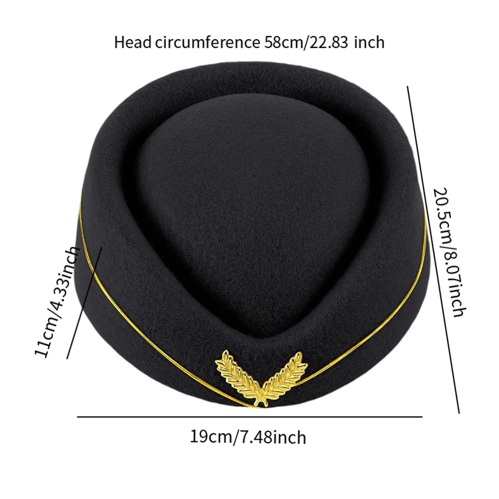 Косплей шляпа стюардессы для женщин костюм элегантный берет хозяйки самолета