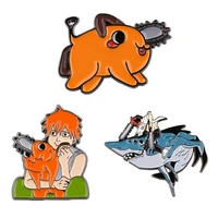 ad1670 chainsaw man pins brooches pin cute things enamel pins badges on backpack manga jewelry anime accessories gifts for fans