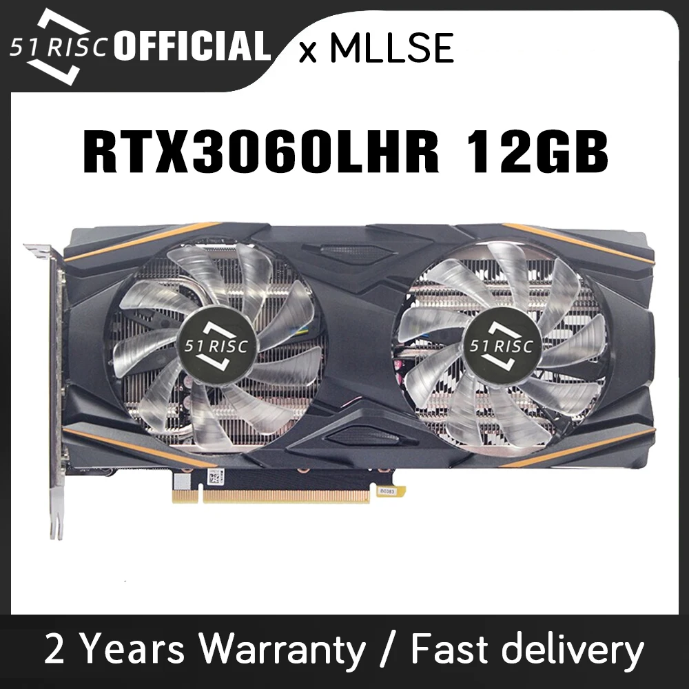 51RISC новые графические карты RTX 3060 Gamer 12G GDDR6 GPU NVIDIA компьютер ПК 192 бит DP * 3 PCI Express X16 4,0 игровая видеокарта