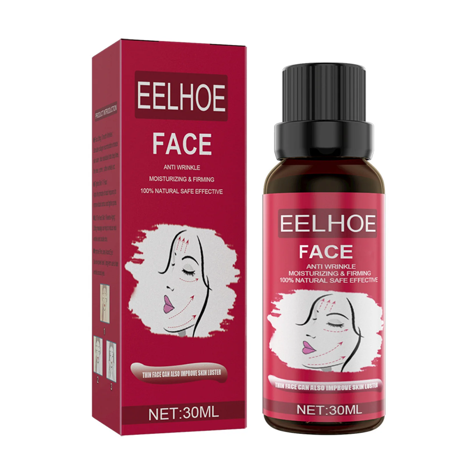 

Эфирное масло для лифтинга лица, натуральное эфирное масло для создания V-образной линии лица, крем для подтяжки лица, увлажнение/Перемешива...