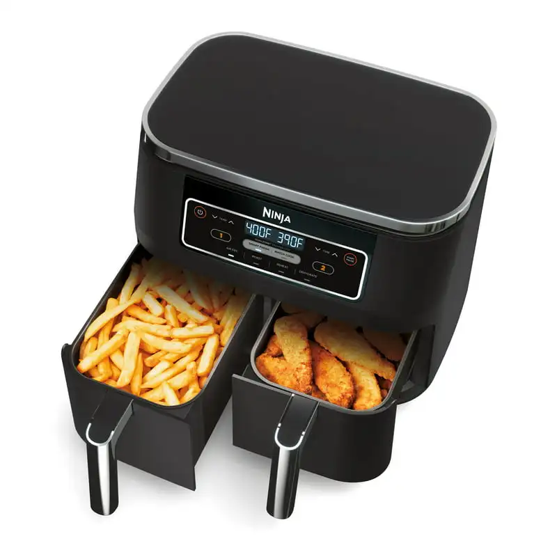 

 Foodi 4-in-1 8-Quart. 2-Basket Air Fryer with DualZone Technology- Air Fry, Roast, and more Air fryer Freidoras de aire en o