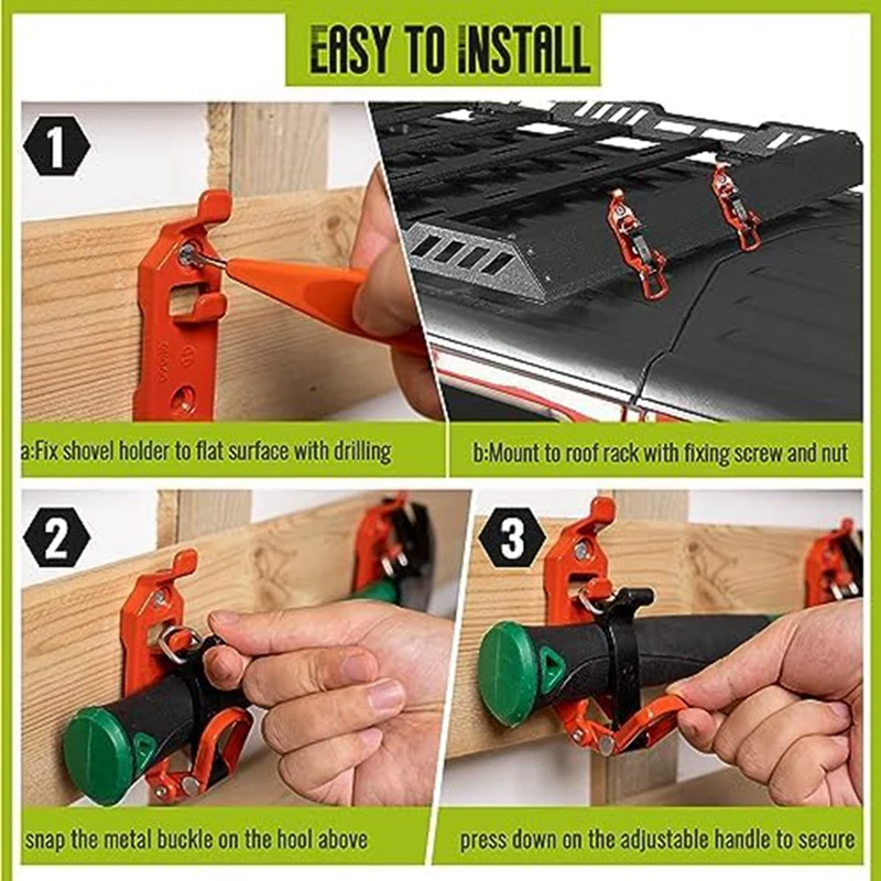 6 шт. держатель лопаты для автомобиля на крышу стойка акселератора автомобильные