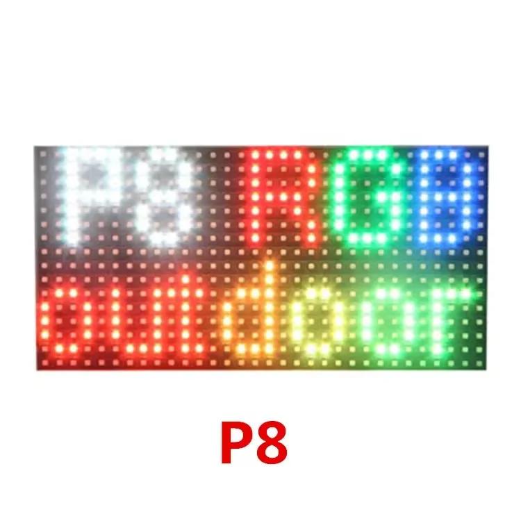 Фото Светодиодный модуль P8 320x160 мм 64x32 пикселей Открытый полноцветный SMD3535 RGB Панель дисплея 1/5 сканирования Водонепроницаемый для рекламной сцены DJ №4