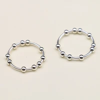 new arrival stress and anxiety decompression ring niche personalitycreative turning bead ring female