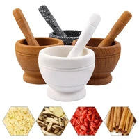 household garlic masher spice crusher resin bowl mortar pestle grinder garlic mixing bowl press bowl kitchen tools accessories