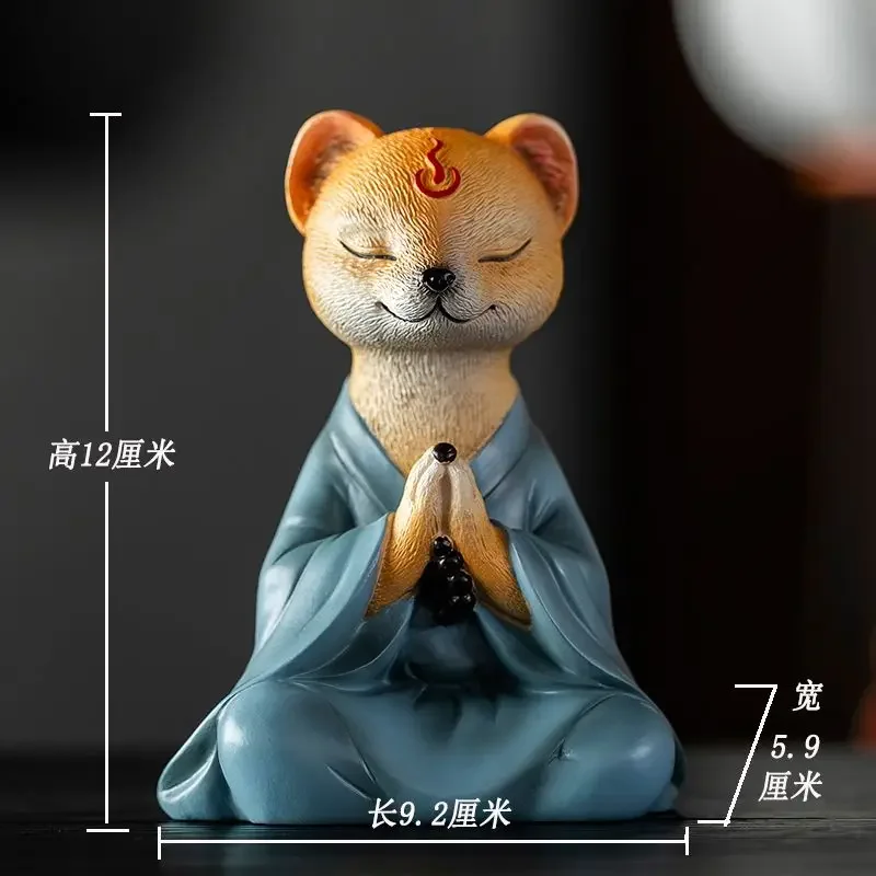 Украшение для офиса и стола в виде желтой лисы