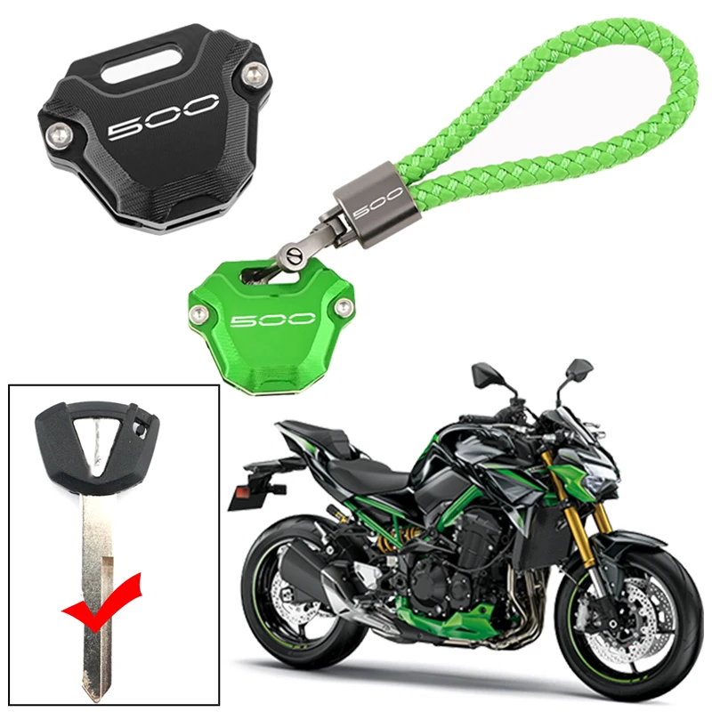 Фото Новый подходит для Kawasaki Z500 ABS Z500 SE 2024 + высококачественные аксессуары для мотоциклов с ЧПУ, чехол для ключей, чехол для ключей, брелок для ключей №1
