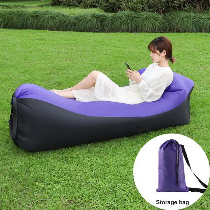 

Camping inflatable Sofa lazy bag 3 Season ultralight down sleeping bag air bed Inflatable sofa lounger camping accessories
