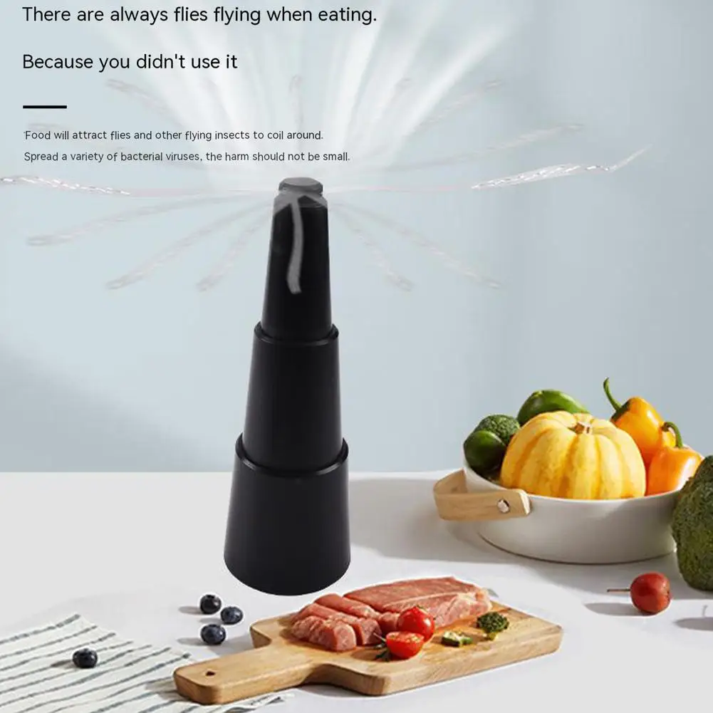 

Outdoor Fly Fans Fly Repellent With Blades ABS Multi-functional Automatic Fly Spinner For Picnic Patio Home Camping 8x8x25cm