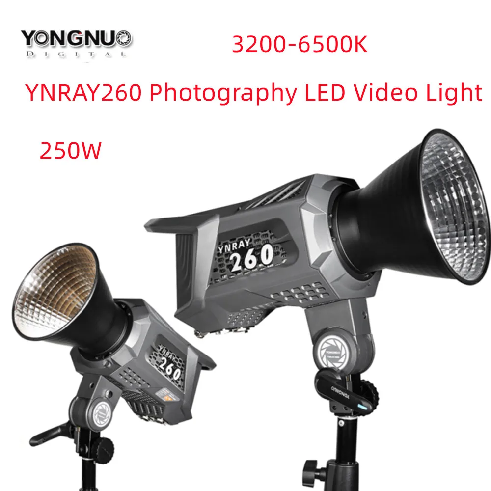 

YONGNUO YNRAY260, фото-и видеосъемка с регулируемой цветовой температурой, 250 Вт, фото-и видеосъемка в реальном времени, VS 60B 60D COD 60X