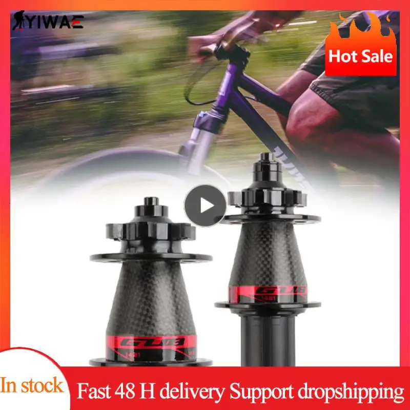 

GUB 1421 Bike Hub Mountain Bike Carbon Fiber Disc Brake Hub Bearing Hub 32H Barrel Shaft Quick Release 11 Speed Hub Bicycle Part
